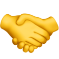Emoji representando um aperto de mãos